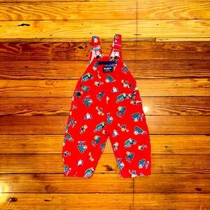 Vintage Oshkosh Overalls with Mice Print